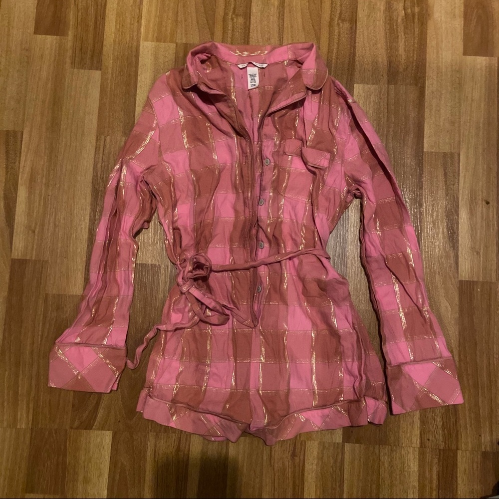 Cozy Victoria Secret Flannel Romper Sleepwear